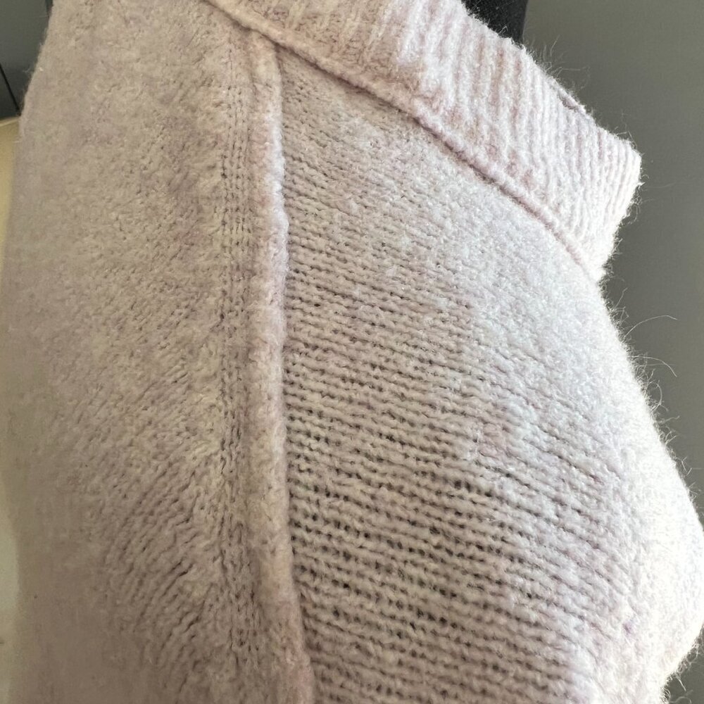 💜 Aerie Oversized Mock Neck Sweater – Lilac | Size XS (Fits More!) - Picture 3 of 8